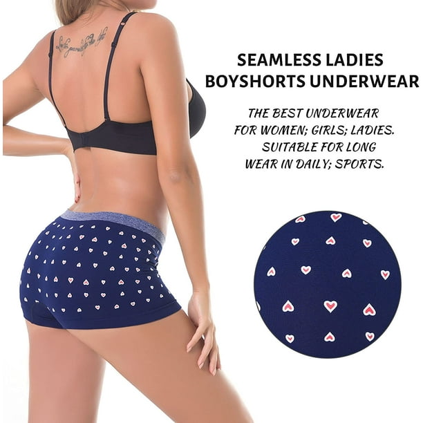 Womens Seamless Underwear Boyshort Ladies Panties Spandex Panty