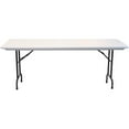 thumbnail image 2 of Correll 36" Counter Height Blow-Molded Plastic Folding Table in Gray Granite, 2 of 7