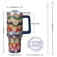thumbnail image 2 of OBREWU Pioneer Flower Tumbler with Handle and Lid,40oz Pioneer Flower Double Wall Vacuum Insulated Tumbler,Pioneer Flower Cups Gift for Women and Men, 2 of 7