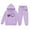 Purple, variant on Girls Outfits Set Cute Letter Print Hoodie And Pants Comfy Casual Two Piece Outfit For Toddler Kids Winter Clothes