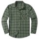 thumbnail image 4 of Blusa y camisa de franela a cuadros de talla grande para hombre, con cuello vuelto y manga larga, estilo occidental, con hebilla de perla de comercio exterior y europeo, abrigo para hombre, 4 of 8