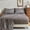 Darkgrey, variant on Floral Sheets Queen Size,18 inches Deep Pocket Sheets, 1800 Thread Count Black and White Leaf Floral Bed Sheets Soft Breathable Cute Aesthetic Shabby Chic Bed Sheets, Oeko-Tex Certificated.