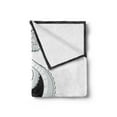 thumbnail image 2 of Kung Fu Soft Flannel Fleece Throw Blanket, Oriental Themed Swirling Dragon with Yin Yang, Cozy Plush for Indoor and Outdoor Use, 50" x 60", Grey White, by Ambesonne, 2 of 5