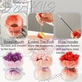 thumbnail image 4 of Dinnerware Set Rose Shaped Forks with Elegant Ceramic Storage Vase Novelty Artificial Rose Fork Set Creative Tableware Set for Home Kitchen and Dining Decor Accessories Tableware,Cutlery Set,Ceramic, 4 of 9