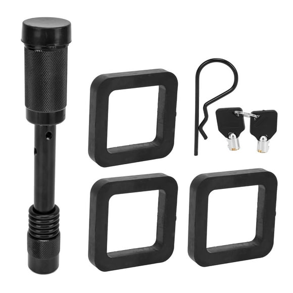 5/8in Trailer Hitch Locking Pin with Waterroof Dustproof Rubber Cover Painted Surfaces for RV Truck Campers