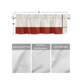 thumbnail image 4 of Valances for Windows Abstract Gemoetric Rod Pocket Cafe Window Treatments Valance Curtains for Kitchen Bathroom Laundry Basement Windows 42"x12", 4 of 9