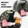 thumbnail image 4 of Uemuo White Retro Off-Road Vehicle Printed Car Back Seat Protector,2 Pcs Backseat Car Organizer, Kick Mats Back Seat Protector , Back Seat Organizer for Kids, 4 of 8