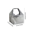 thumbnail image 3 of Sac Fourre-Tout de Natation en Maille Imperméable avec Poignée, Matériau en Maille Résistant à l'Eau pour la Plage, la Piscine et les Activités de Plein Air, Rangement Transparent, Gris et Blanc, 3 of 6
