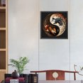 thumbnail image 2 of (K527) Imagen Completa Tai Chi Yin Y Yang Pintura Abstracta Serie Resina 30*30CM, 2 of 9