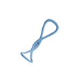 thumbnail image 2 of Baohd Exercise Band 8 Shaped Resistance Band Trainer for Building Muscle Excersing blue blue 46x11.5cm, 2 of 6