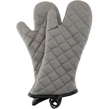 

Oven Mitts 1 Pair of Quilted Thick Lining - Heat Resistant Kitchen Gloves