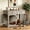 Gray, variant on 40" Black Dog Crate Furniture in Engineered Wood with 2 Storage Drawers