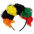thumbnail image 1 of KAKOWELY Diadema de fiesta de Halloween para mujer, tocado de mariposas y flores artificiales., 1 of 4
