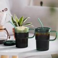 thumbnail image 5 of 450ml Jug with Lid and Straw, Iced Coffee Jug with Straw and Lid, Set of 2 Green Water Vagos with Straw, 5 of 5