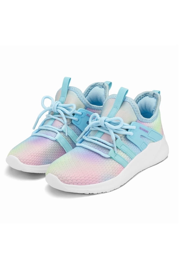 Kids Sneakers Gradient Blue Running Athletic Shoes for Girls Size 1 (Big Kid)