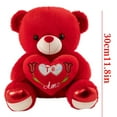 thumbnail image 2 of 11.8" Teddy Bear with Heart, Soft Plush Bear Doll Stuffed Animal Toys, Valentine's Day Gifts for Her/Girlfriend Lover Mom, Party Favors Home Decor, 2 of 9