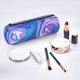 thumbnail image 2 of Disketp Swirl Blue And Purple Estuche Organizador de Lápices de Cuero, Estuche de Oficina con Cremallera para Bolígrafo y Lápiz, 2 of 6