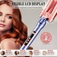 thumbnail image 4 of Curling Iron Wand Set 5 in 1 Hair Curler with 3 Barrel Crimper Fast Heat Up Dual Voltage Curling Wand for All Hair Types with LCD Display,Best Gifts for Women or Girl, 4 of 13