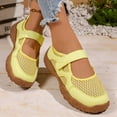 thumbnail image 6 of Pandaie Sneakers for Women Comfortable Business Casual Tennis Shoes Lightweight Slip on Footwear Women's Fashion Retro Sneakers (Yellow,6.5), 6 of 7