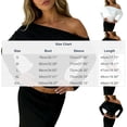 thumbnail image 3 of Zivyakyro Off the Shoulder Corset Tops for Women Lace Long Sleeve Fall Slimming Tops Women Casual Plain Cropped Shirts, 3 of 7