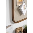 thumbnail image 7 of Kate and Laurel Hutton Transitional Pinboard, 20 x 30, Rustic Brown, Radius Rectangle Wall Organizer with Fabric Pinning Surface, 7 of 7