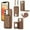 Brown, variant on ELEHOLD Case for iPhone 11,Detachable Lanyard Crossbody Leather Wallet Case with Ring Holder & Mirror,White