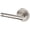 Silver, variant on Baldwin 5138190LDM 5138 Left Handed Non-Turning One-Sided Dummy Door Lever - Black