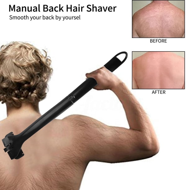 Afeitadora manual para el cabello Hágalo usted mismo Afeitadora de cabello para todo el cuerpo Mango largo Afeitadora plegable para el cabello
