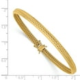 thumbnail image 2 of 14K Yellow Gold Polished Textured Flexible Bangle, 2 of 2