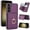 Deeppurple, variant on ELEHOLD Case for Samsung Galaxy S23 Plus,Business PU Leather Stand Case with Card Holder & Ring Holder,Black
