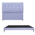 thumbnail image 1 of Base Cama Slim Dicasa Cabecera Matrimonial Nube madera de pino tapizada, 1 of 8