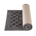 thumbnail image 6 of Ottomanson Non-Slip Rubberback Modern Bordered 8.5" x 26" Indoor Stair Treads, 7 Pack, Dark Gray, 6 of 10
