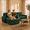 green-80", variant on Aiho 80" L Shaped Convertible Sleeper Sofa Bed, Reversible Sectional Pull Out Couch with Storage Chaise for Studios & Small Apartments,green