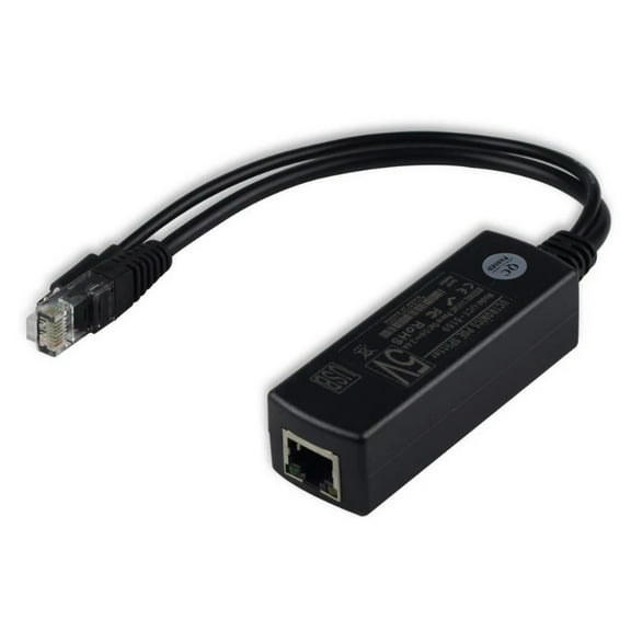 ESCAM IEEE 802.3af Micro USB Active PoE Splitter Power Over Ethernet 48V to 5V 2.4A for Tablets Dropcam or Raspberry Pi