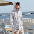 thumbnail image 2 of Ropa de protección solar de verano de seda de hielo para mujer, protección UV, fina, transpirable, ala grande, ropa de protección solar desmontable para hombres YC242, 2 of 5
