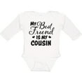 thumbnail image 3 of Inktastic My Best Friend is My Cousin with Hearts Boys or Girls Long Sleeve Baby Bodysuit, 3 of 5
