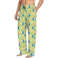 thumbnail image 3 of Kdxio Blue Rabbit Print Men's Sleep Pajama Pant Lounge Pants with Pockets, 3 of 8