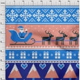 thumbnail image 4 of oneOone Polyester Lycra Medium Blue Fabric Merry Christmas Sewing Material Print Fabric By The Yard 56 Inch Wide, 4 of 5