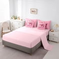 thumbnail image 5 of Castle Fairy Pink Fashion Elegant Mirror Full Size Bedding Sets 7 Pieces for Girls,Sparkly Shoes Full Size Bed in a Bag,Pink Reversible, 5 of 7