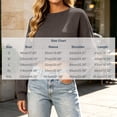 thumbnail image 3 of thefmos Women's Cropped Ribbed Knit Top Round Neck Long Sleeve Short Sweater Fashion Fall Winter Casual Outfit, Coffee XL, 3 of 6
