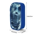 thumbnail image 4 of XMXY Monster Creepy Horror Pencil Case Cute Aesthetic, Portable Pencil Bags with Compartments Zipper Blue, 4 of 7
