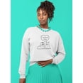 thumbnail image 2 of I Woof You Doggy Couple  Sweatshirt Women -Image by Shutterstock, Female XX-Large, 2 of 4