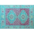 thumbnail image 1 of Ahgly Company Indoor Rectangle Oriental Light Blue Modern Area Rugs, 5' x 8', 1 of 4