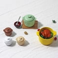 thumbnail image 3 of Olla para casa de muñecas Hesroicy con tapa, olla de sopa de metal en miniatura de aleación decorativa realista, accesorios de cocina para entretenimiento, 3 of 8