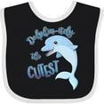 thumbnail image 3 of Inktastic Dolphin-itely the Cutest Boys or Girls Baby Bib, 3 of 4