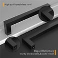 thumbnail image 4 of Amerdeco 10 Pack Matte Black Cabinet Pulls 7.5 Inch(192mm) Hole Centers Kitchen Cabinet Handles Cabinet Hardware Cupboard Handles Square Drawer Pulls SH0004, 4 of 7