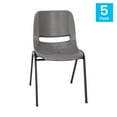 thumbnail image 2 of 5PK Gray/Black Stack Chairs, 2 of 4
