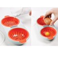 thumbnail image 3 of Jinsinto Pocher d'Oeufs au Micro-Ondes, Orange, 2 Tasses, 3 of 5