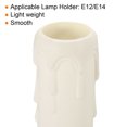 thumbnail image 4 of Uxcell 25x100mm Candle Socket Cover Candelabra Base for E14 Chandelier White 10 Pack, 4 of 6