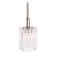 thumbnail image 2 of Woodbridge Lighting Candice Swizzle Stick Cylinder Metal Mini-Pendant in Nickel, 2 of 4